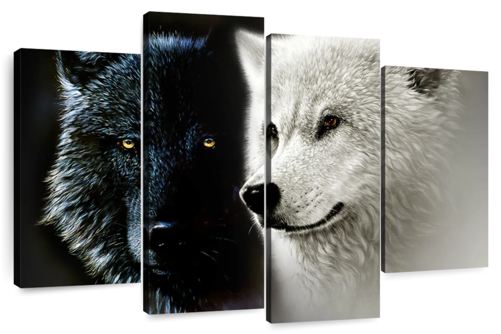 Tale Of Two Wolves Wall Art