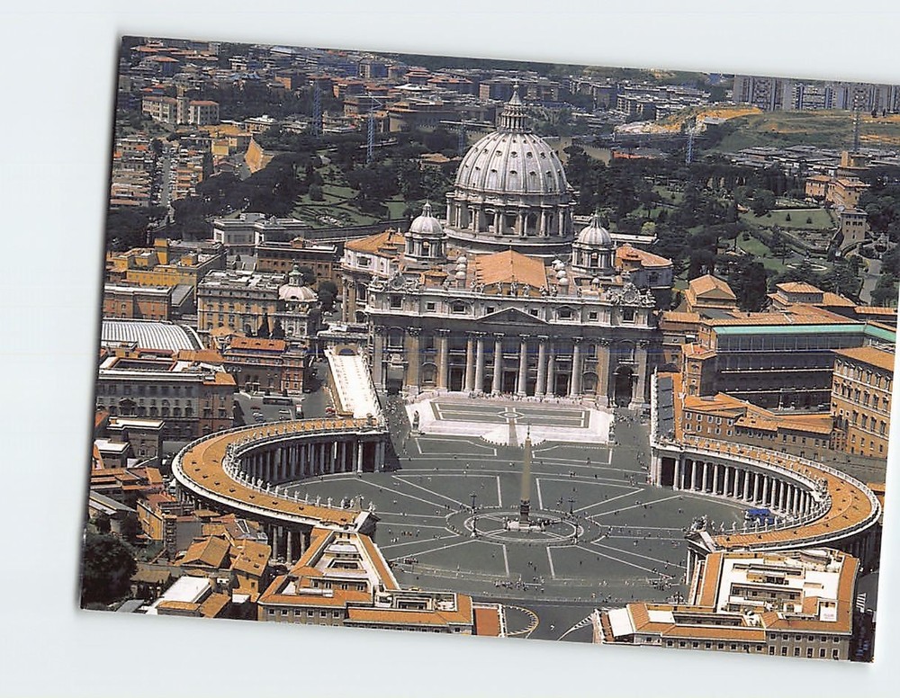 Postcard St. Peters Square Rome Italy