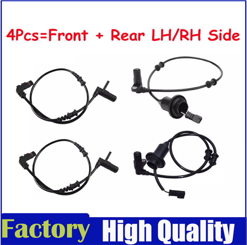 4Pcs Front Rear LH & RH ABS Wheel Speed Sensor for CL500/600 CL55AMG S350/430
