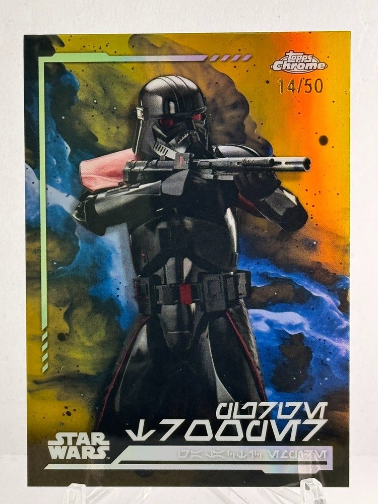 2024 Topps Star Wars Chrome Purge Trooper GOLD REFRACTOR 14/50
