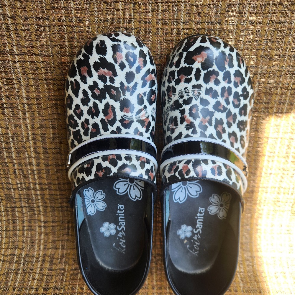 Sanita Koi Women's Size Clogs Leopard Size 41 See Description
