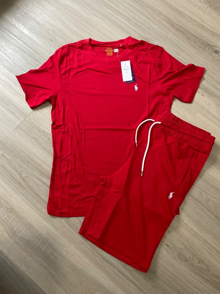 Men’s NWT Polo Ralph Lauren Shorts Set - RED - SMALL