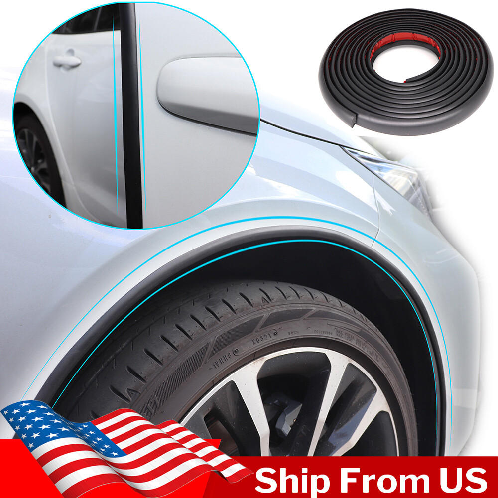Car Wheel Fender Extension Rubber Moulding Trim Flare Protector Guard Universal;