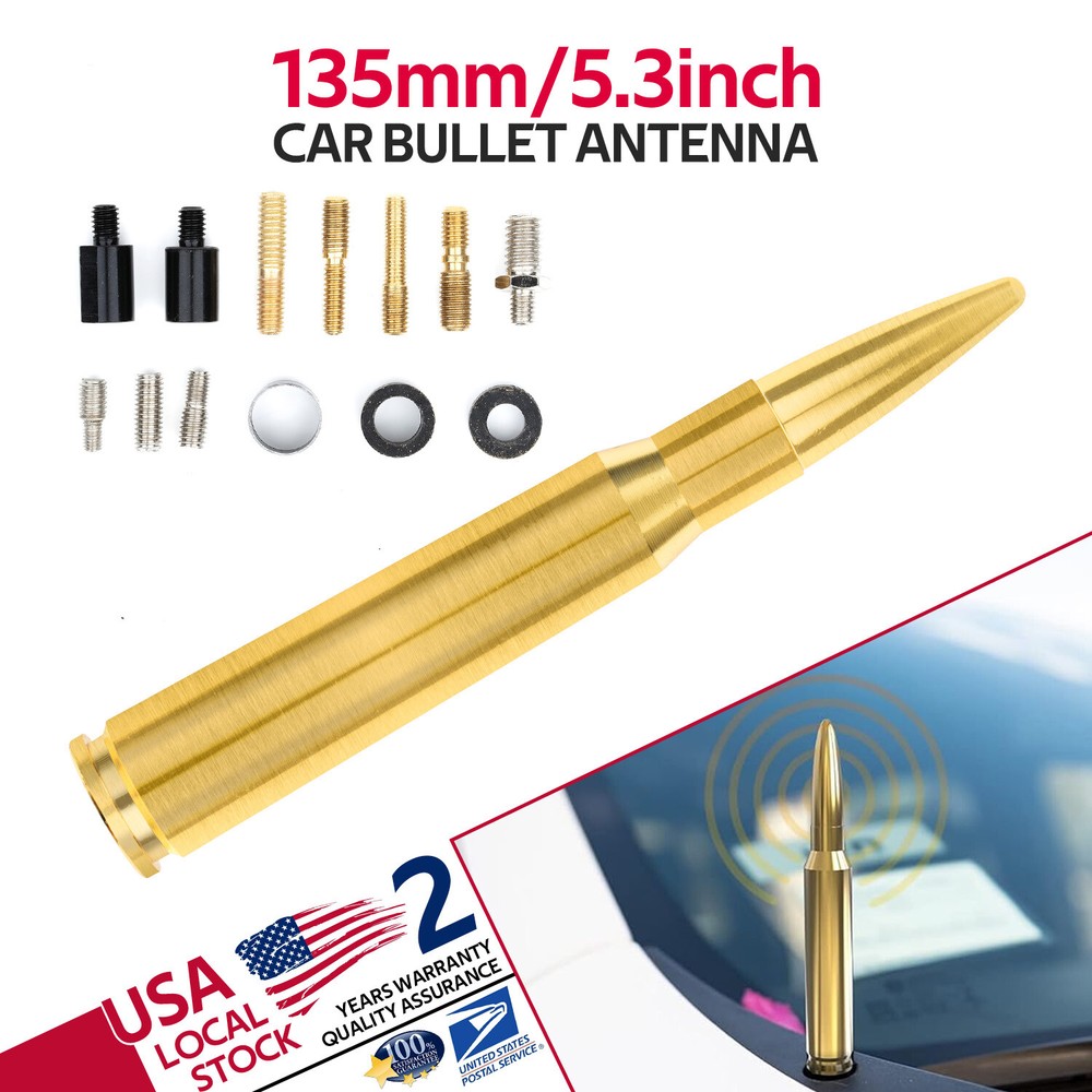 Gold CAR BULLET ANTENNA For Car Nissan Titan Frontier Rogue Juke Leaf Murano