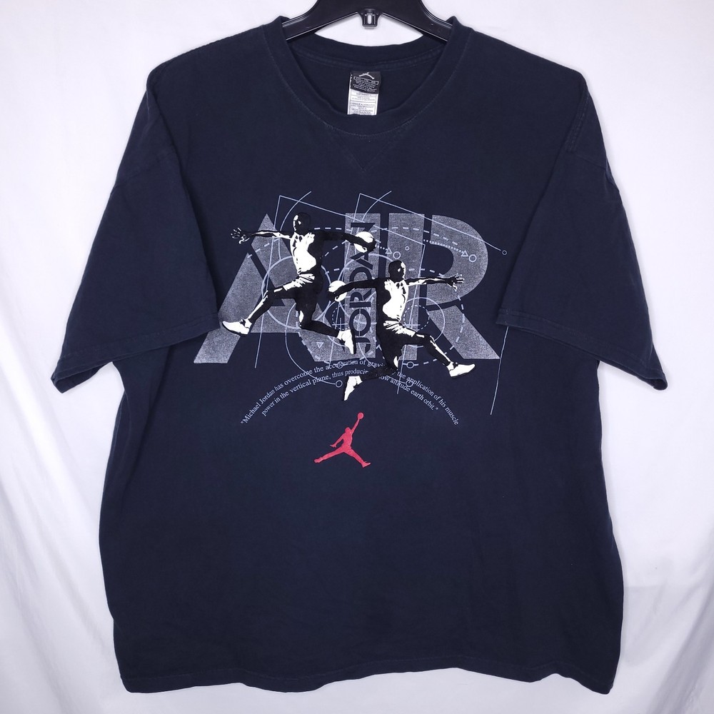 Vintage Air Jordan T Shirt Mens XXL Black Jumpman Y2K