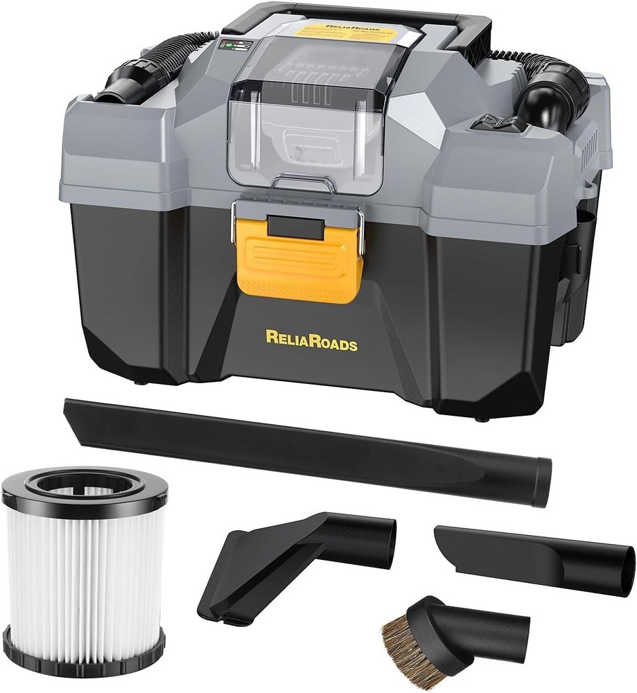 20V Cordless Vacuum Cleaner-Wet/Dry Shop Vac,2.6 Gallon Capacity,Compatible with