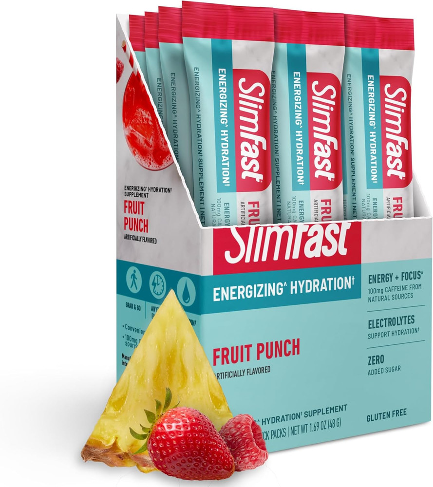 Slimfast Hydration Packets, Intermittent Fasting Electrolytes, Energy Powder Dri