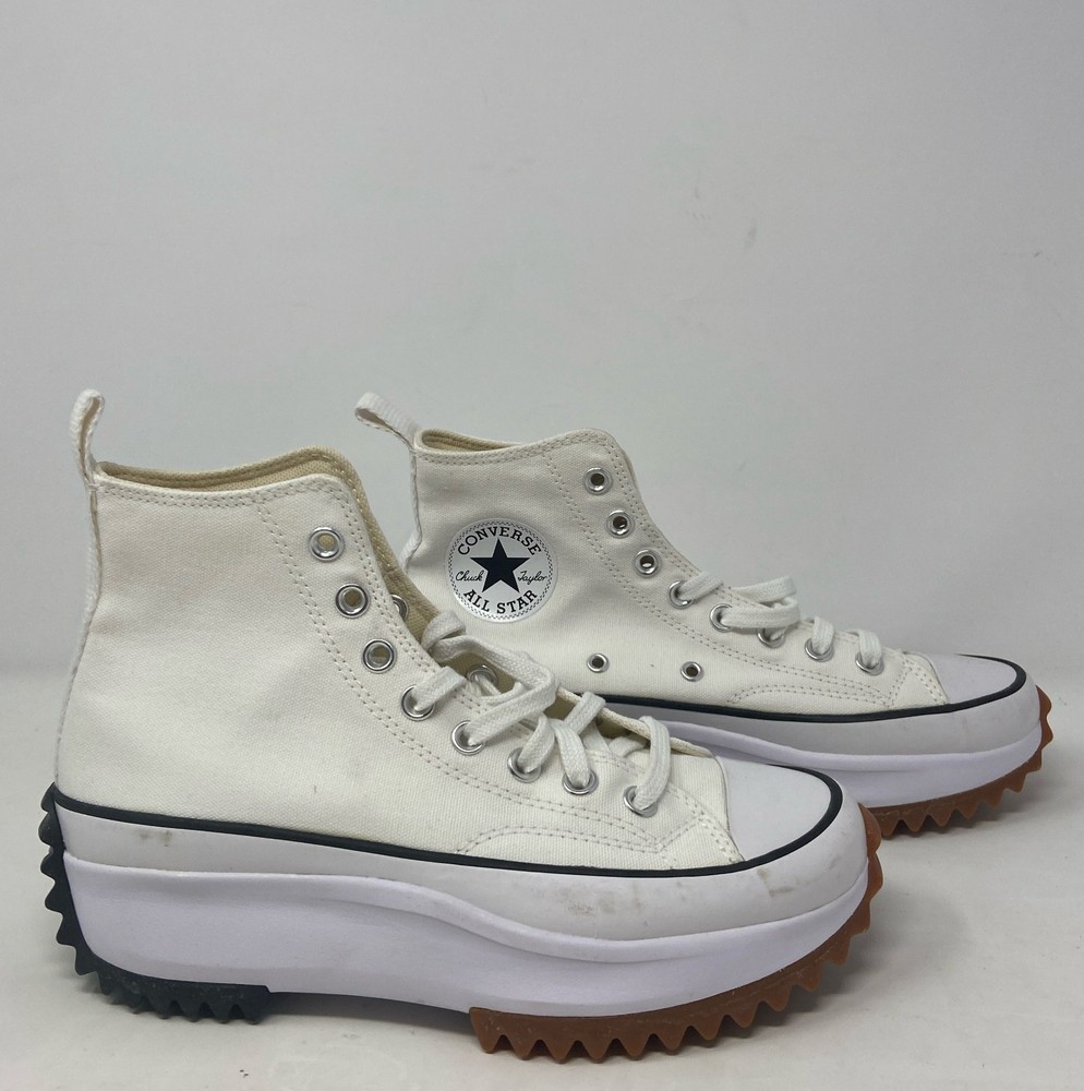 Converse Run Star Hike Hi White/Black/Gum Platform Sneakers W8/M6.5 166799C