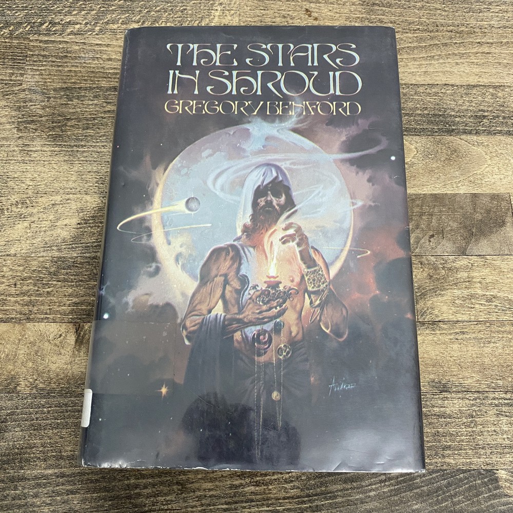 The Stars In Shroud by Gregory Benford 1978 Hardcover Book Ex-Library Good
