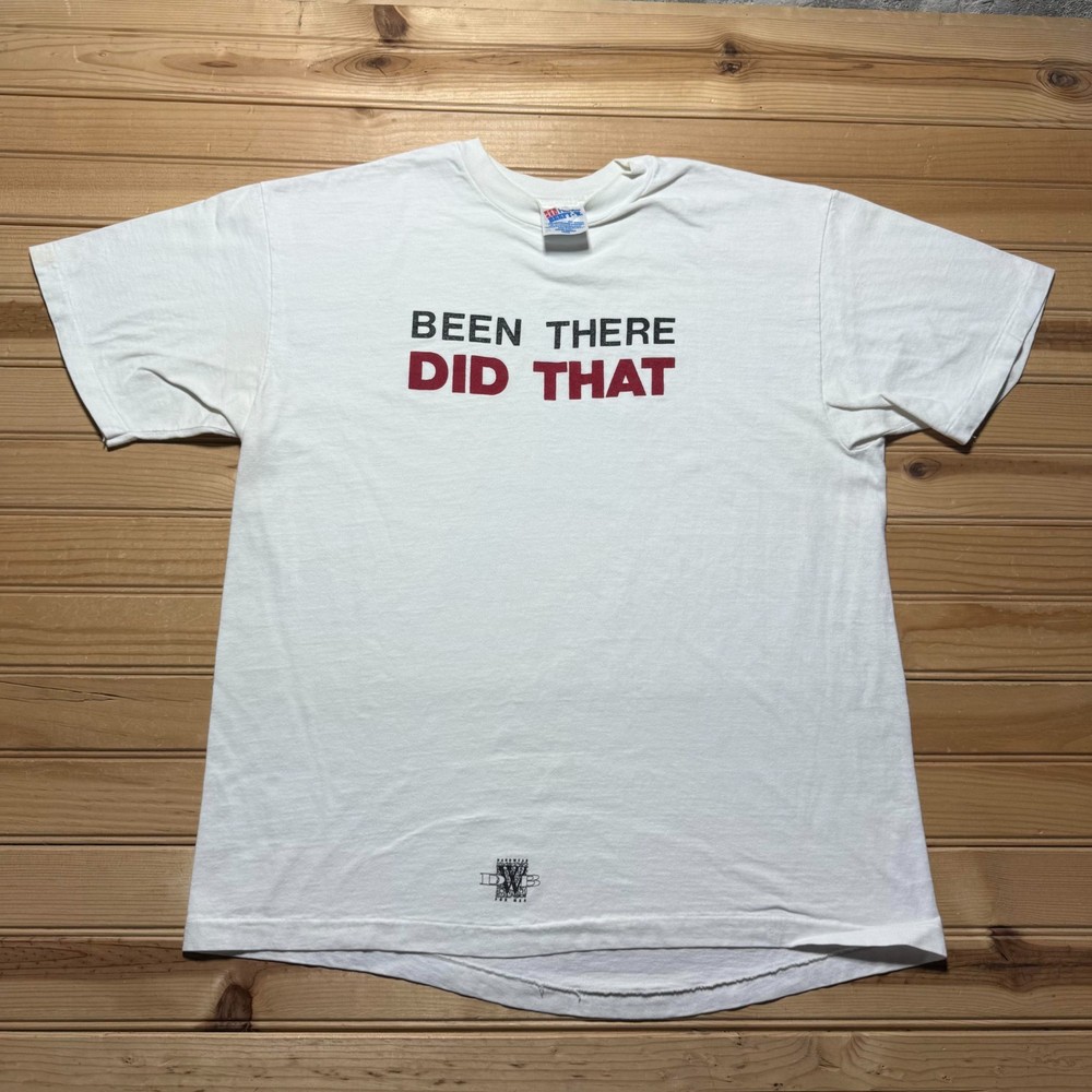 Vintage 90s Been There Did That DWB Hardwear For Men Graphic T-Shirt USA - Large