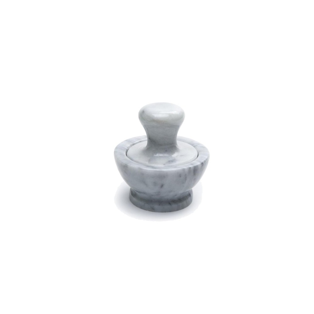Marble Mortar and Pestle White 4-Inch Grinding Bowl Ideal for Herbs Spices