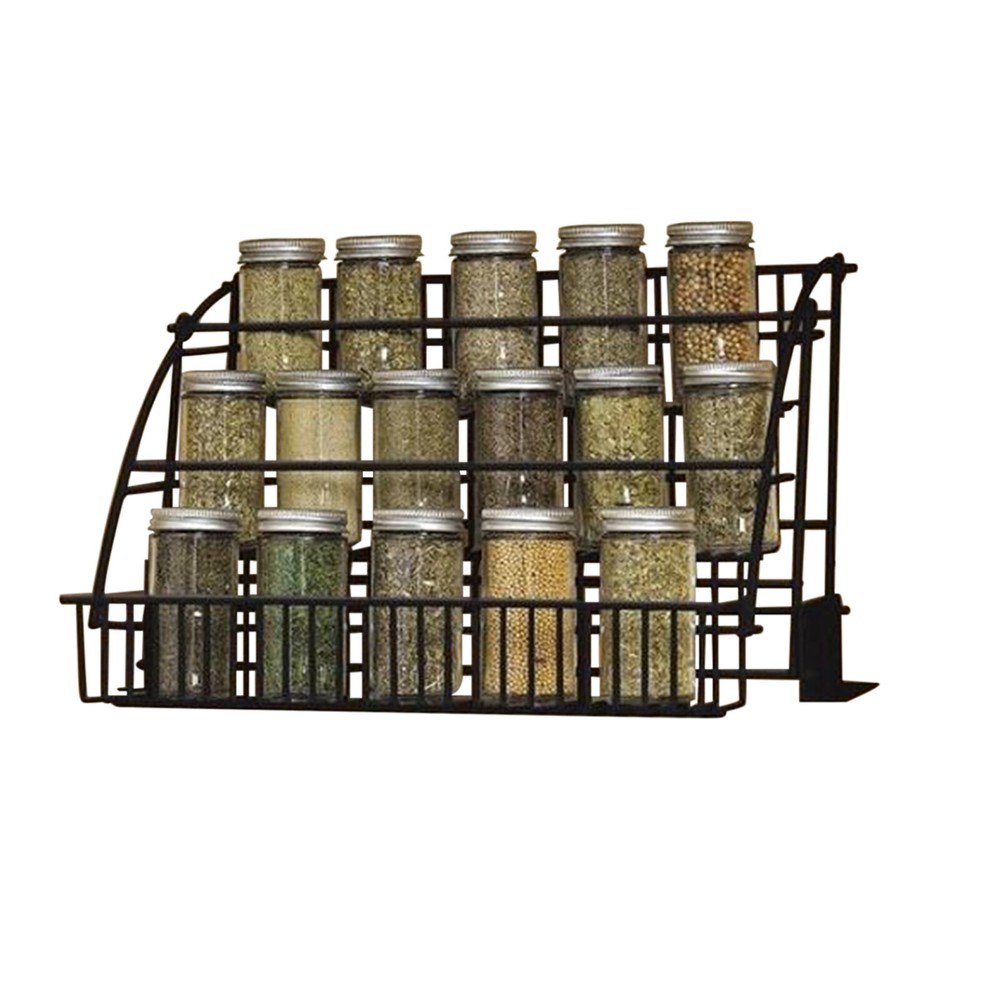 3-Tier Pull-Down Spice Rack Organizer for Cabinet Pantry Countertop Storage