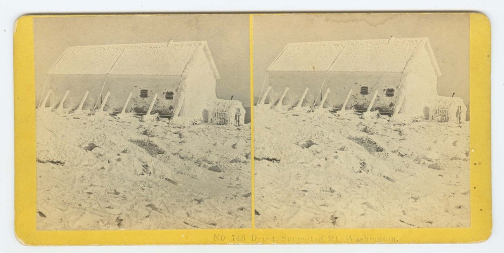 G3023~ NEW HAMPSHIRE – Train Depot Mt Washington 1860s Stereoview – Kilburn