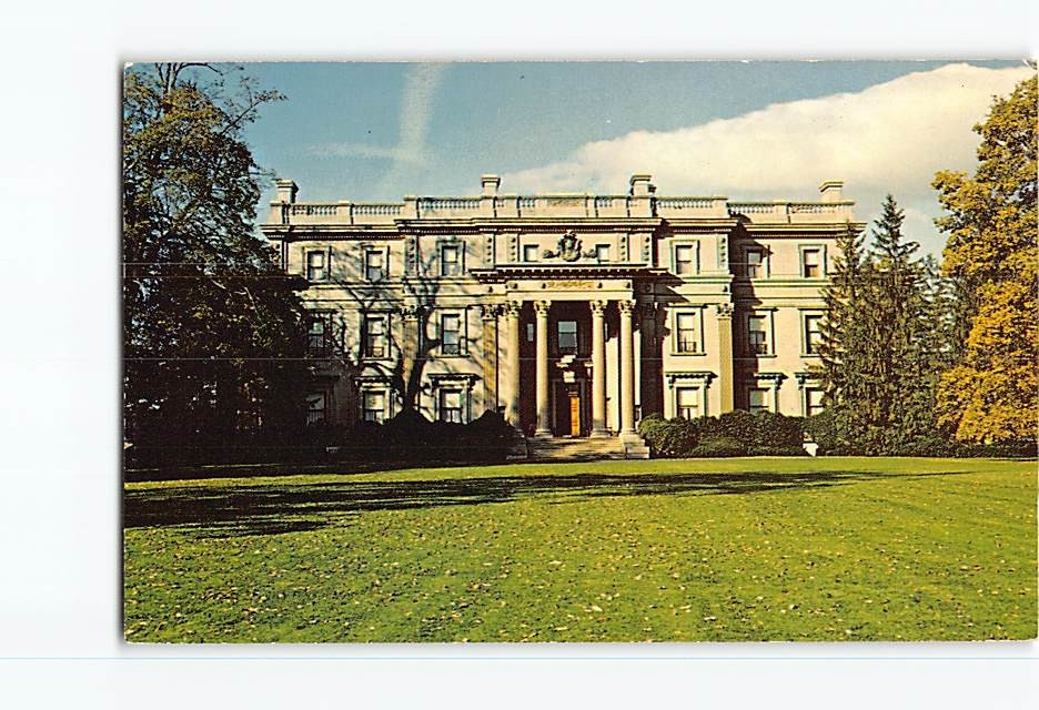 Postcard Frederick Vanderbilt Mansion National Historic Site Hyde Park New York