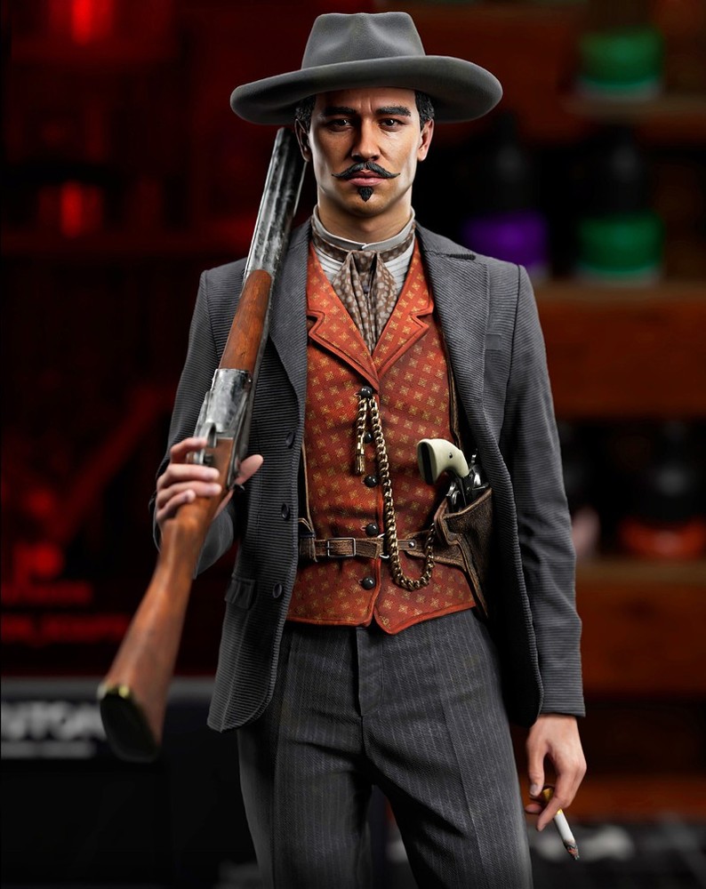 3D Print Doc Holliday Garage Kit Figure Model Kit Unpainted Unassembled GK