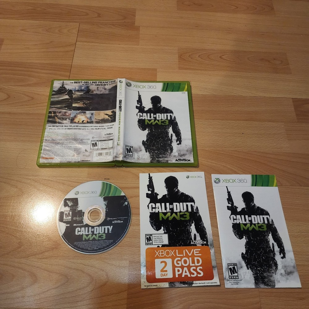Complete Call of Duty Modern Warfare 3 (Microsoft Xbox 360, 2011) CIB Complete