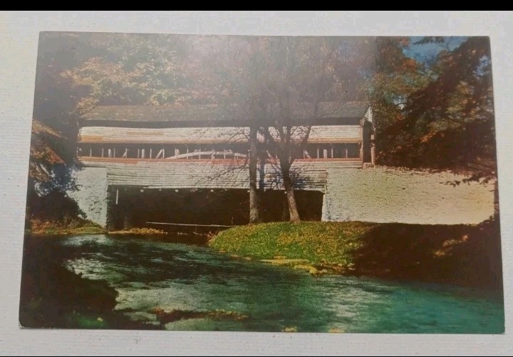 Old Covered Bridge Valley Forge PA Vintage Postcard