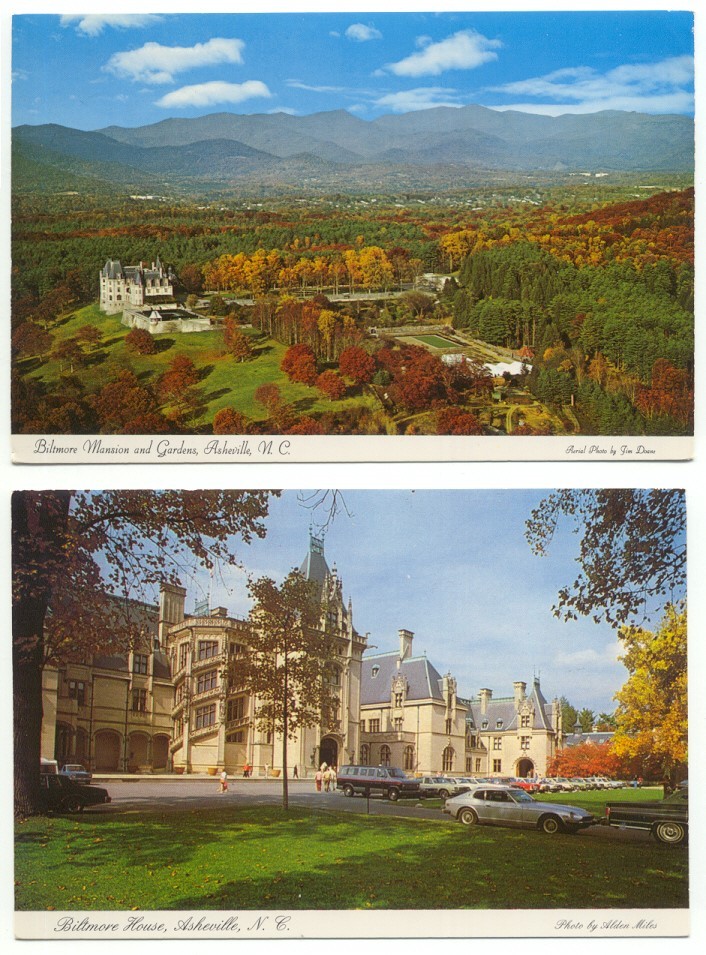 Biltmore House Asheville NC Lot of 2 Postcards North Carolina