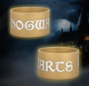 Harry Potter Hogwarts Star Charm Thick Silicone Wristband  