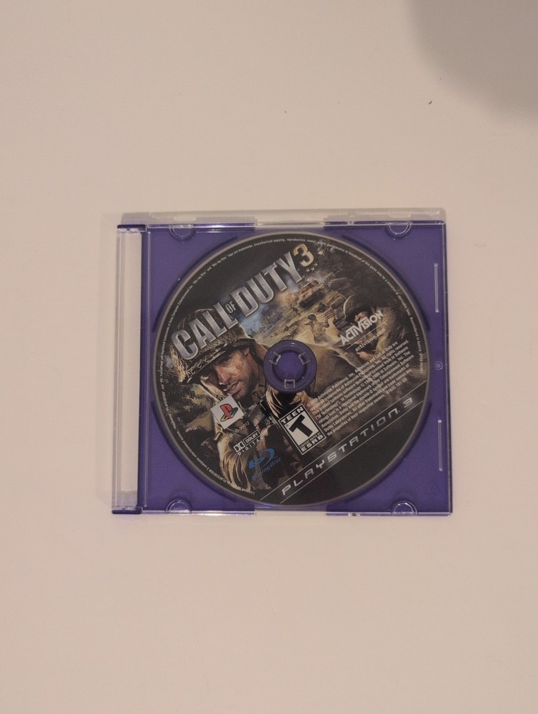 Call of Duty 3 PS3 Game Disc Only No Cover