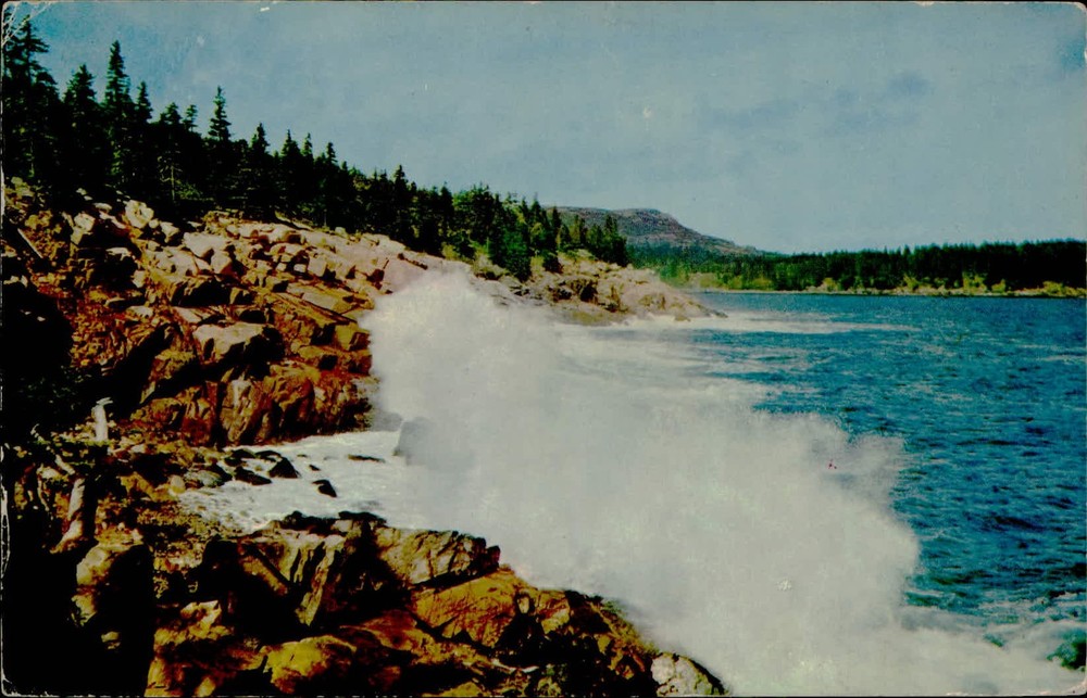 Postcard Vintage postcard of Acadia National Park, Maine-image