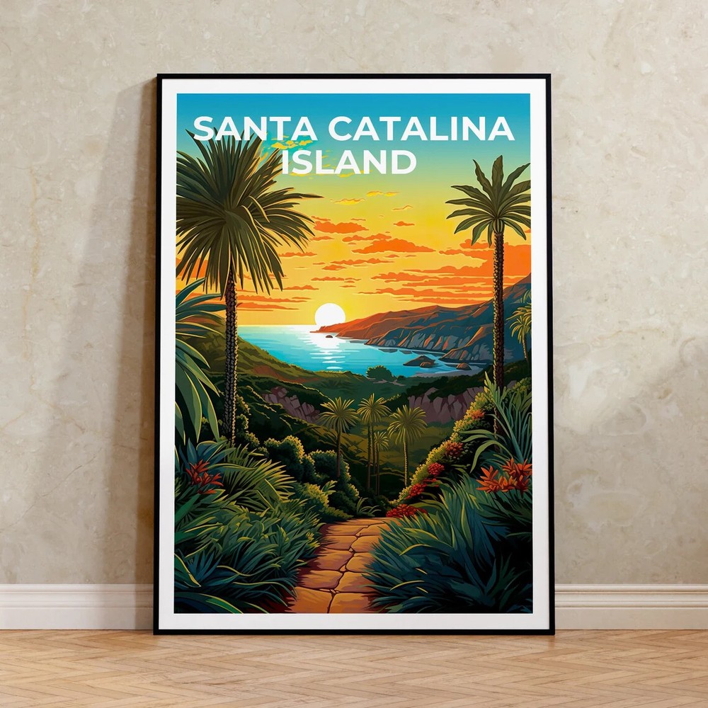 Santa Catalina Travel Poster Premium Quality Choose your Size