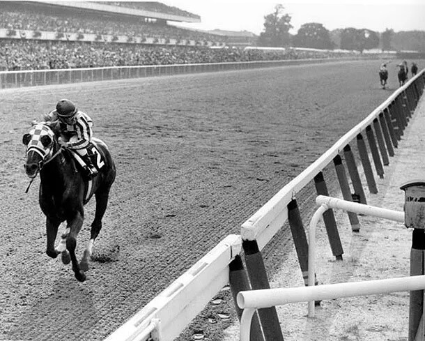 Secretariat Horse Racing 31 Lengths Jockey 8x10 PHOTO PRINT