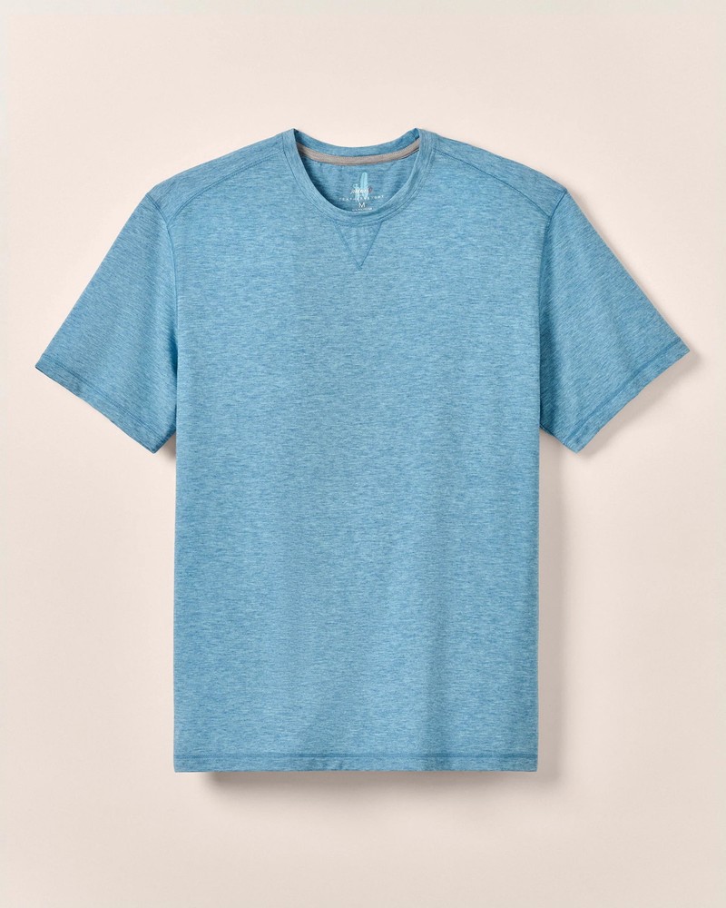 johnnie-O The Course Performance T-Shirt Barrels Blue Size XXL MC-7841696