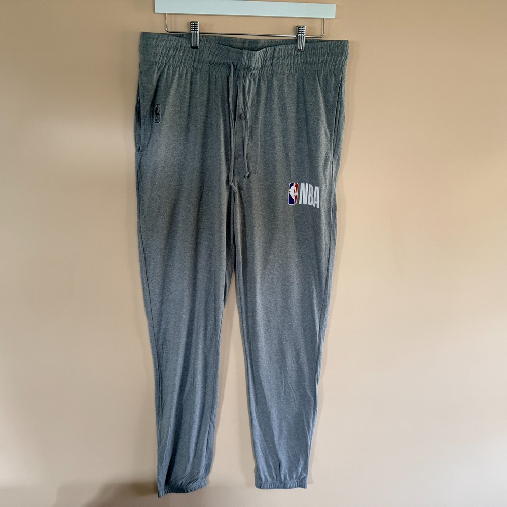 NBA Grey Joggers Sweatpants Pants Men's Size Large L