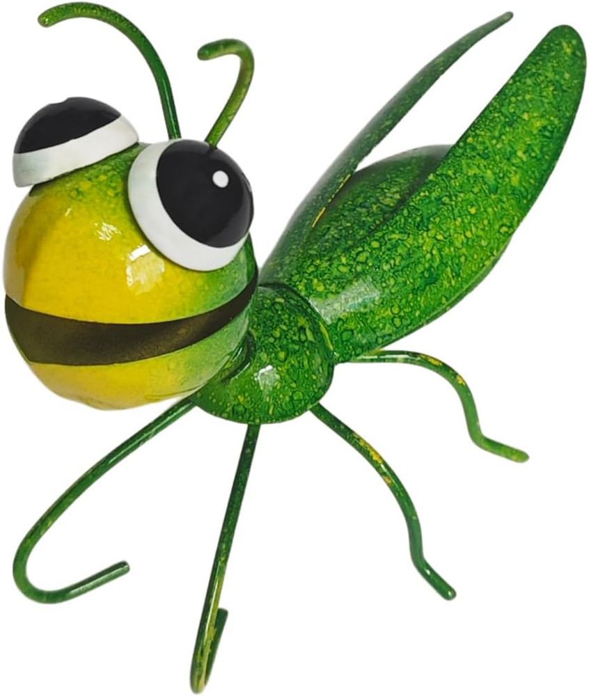 Metal Grasshopper Garden Decor Outdoor Wall Art Decor Colorful Outdoor Sculpture