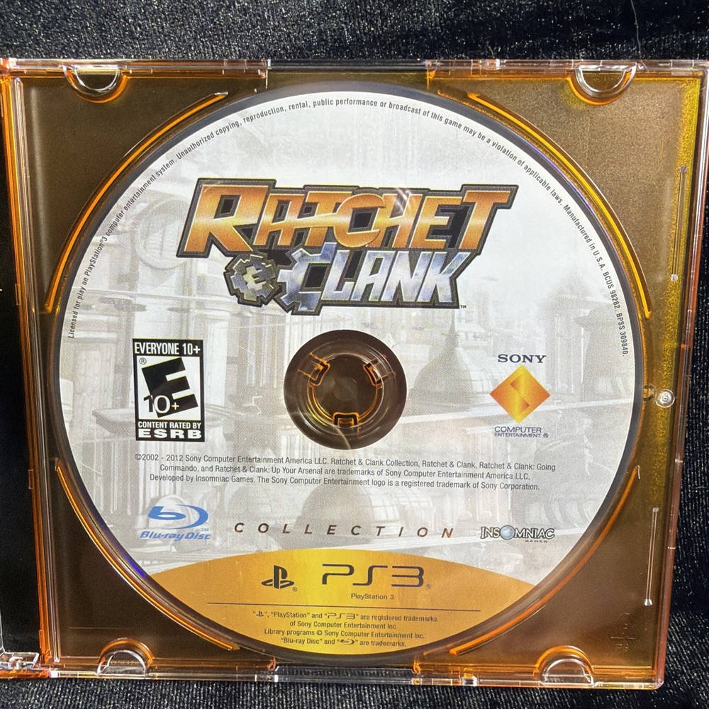Ratchet & Clank Collection (Sony PlayStation 3, 2012) DISC ONLY