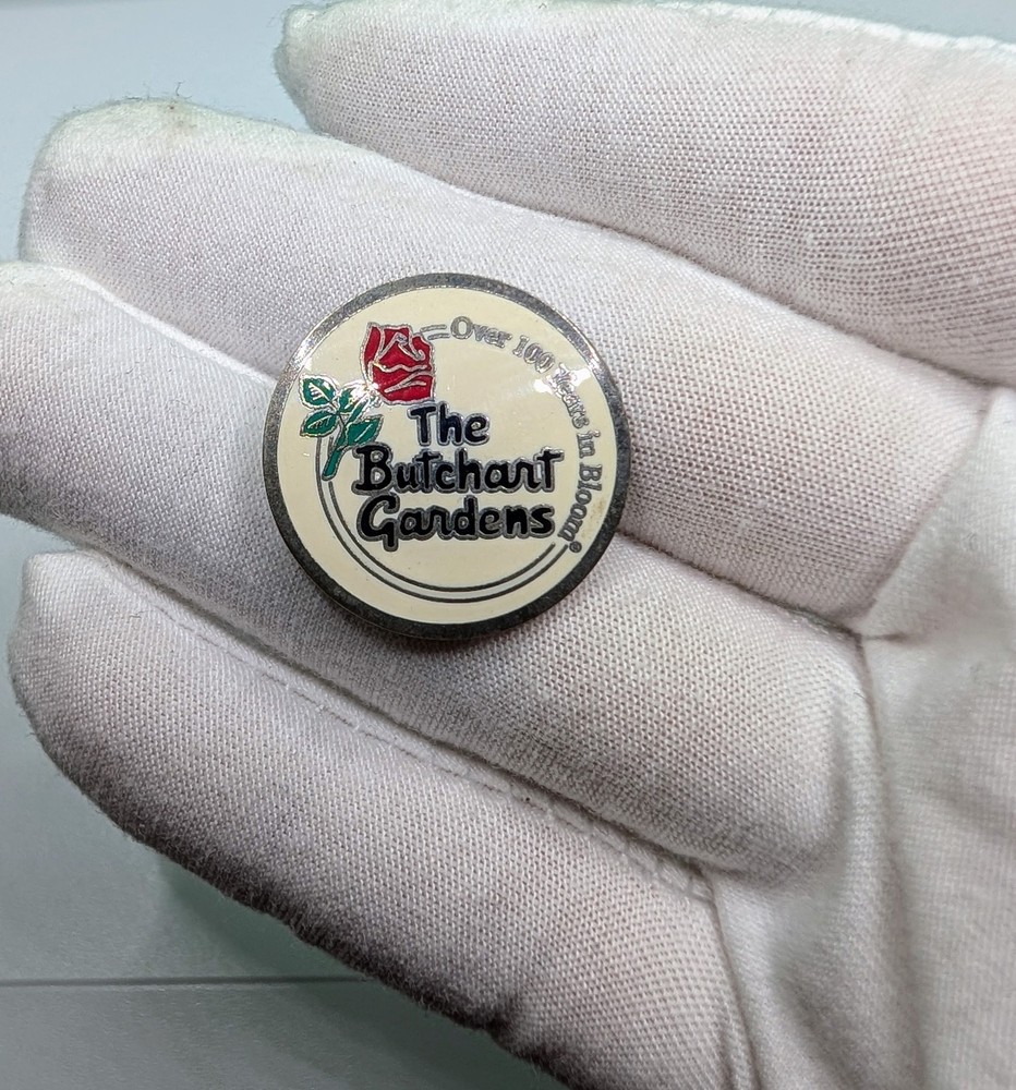 The Butchart Gardens Victoria BC Over 100 Years in Bloom Lapel Pin Canada