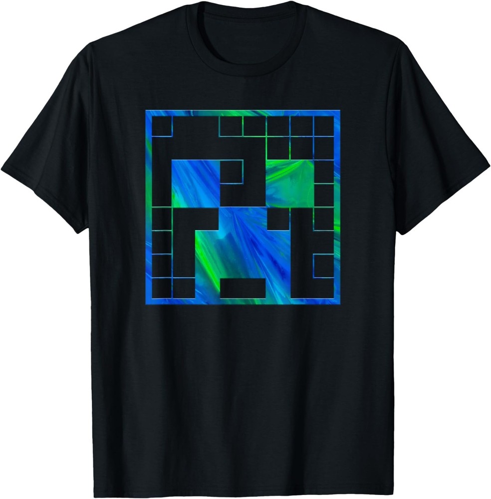 Minecraft Creeper Tie Dye Big Face T-Shirt