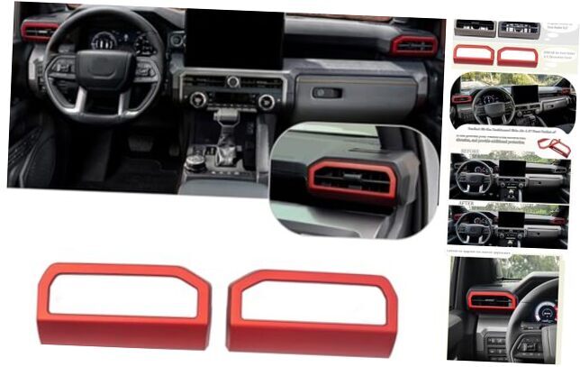 2024 Tacoma & 2025 4Runner Red Dashboard Side Air Vent Trim