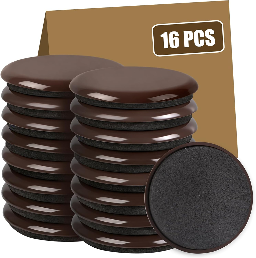 16PCS Furniture Sliders, 2 12/25