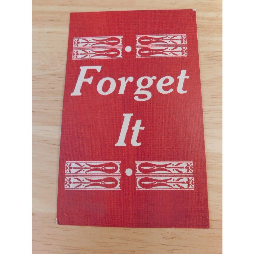 Postcard Vintage 1907 Red Motto 