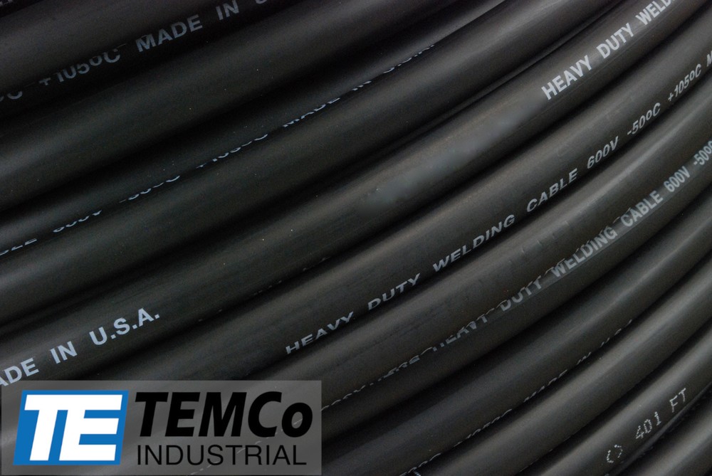 WELDING CABLE 3/0 AWG BLACK 40' FT BATTERY LEADS USA NEW Gauge Copper Solar