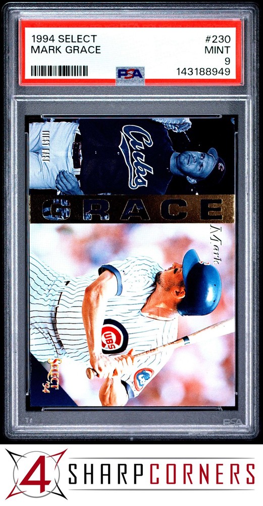 1994 Select #230 Mark Grace Cubs Pop 1 Psa 9Get unbeatable industry-low consignment rates at 4SC!