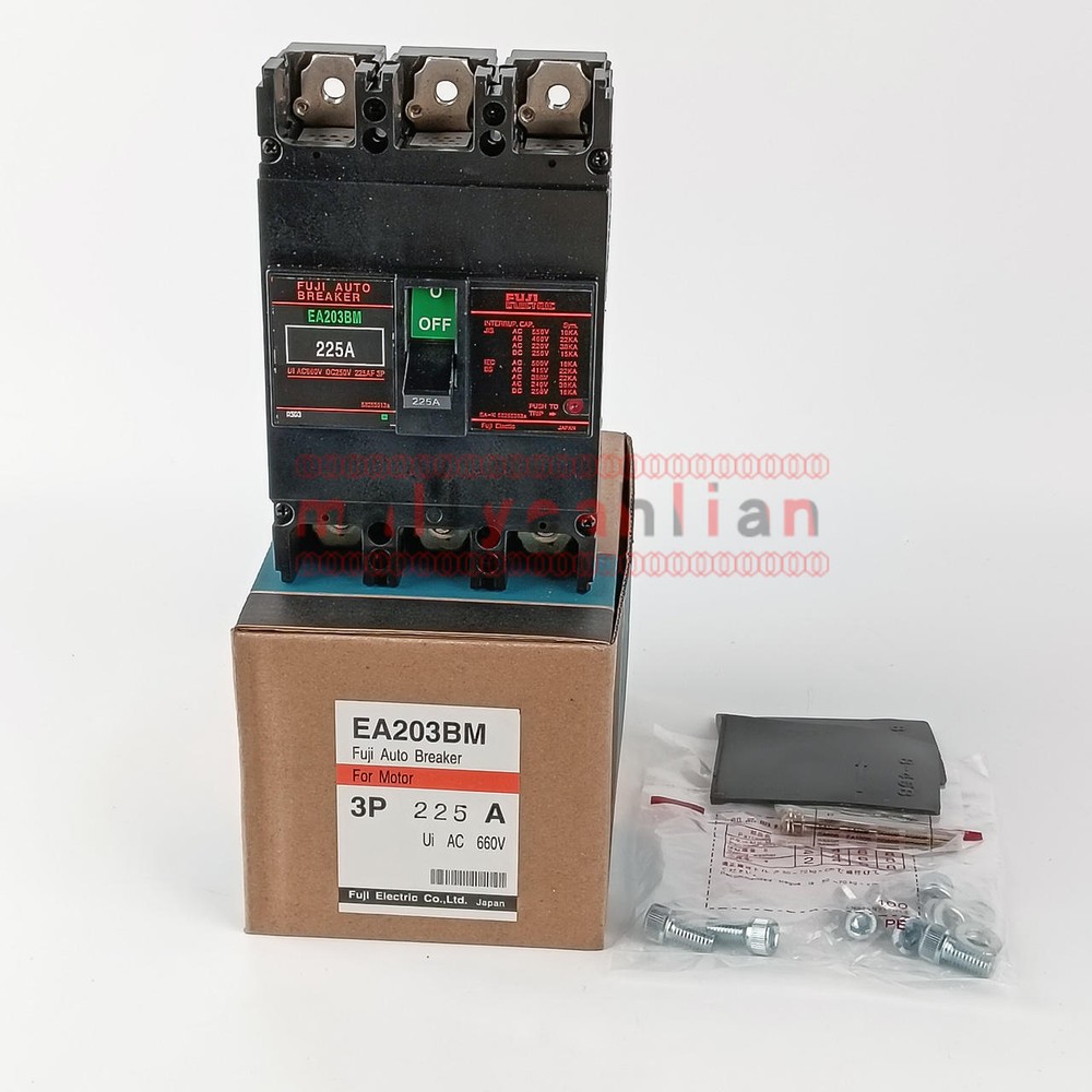 ONE New Fuji Electric EA203BM 3P 225A Industrial Automation Auto Circuit Breaker