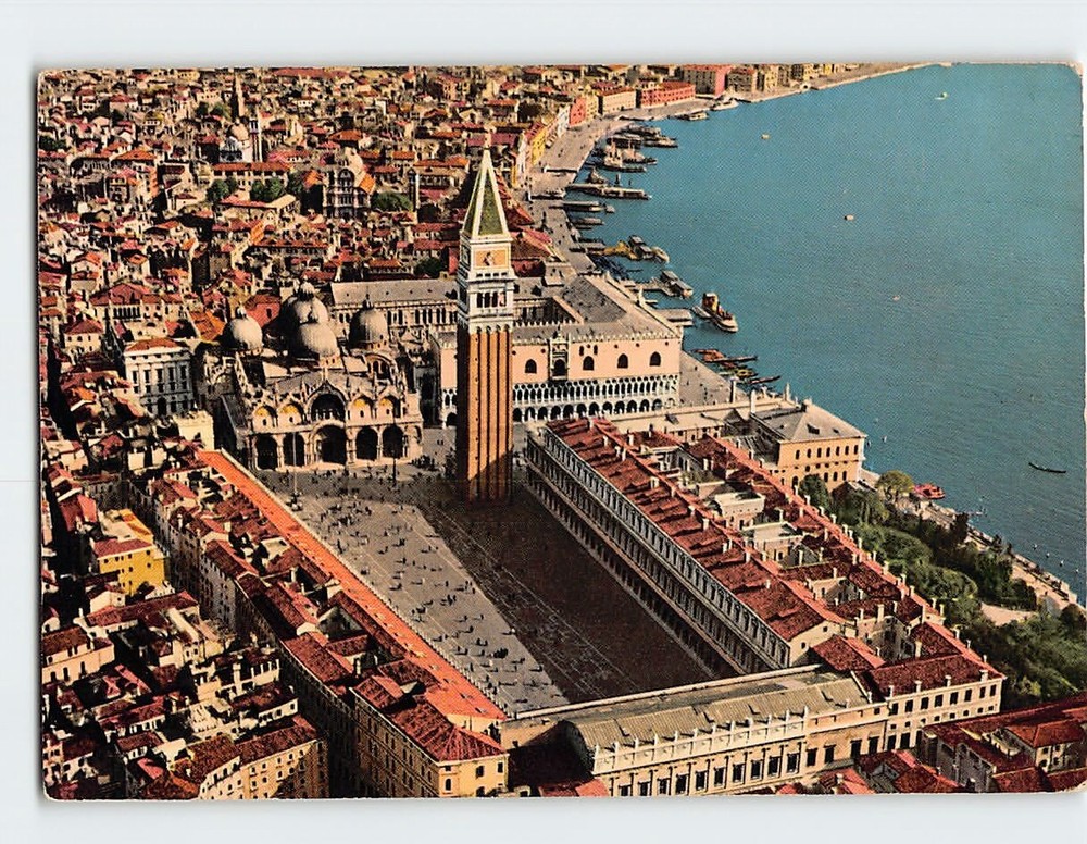 Postcard Aerial View Venice Italy