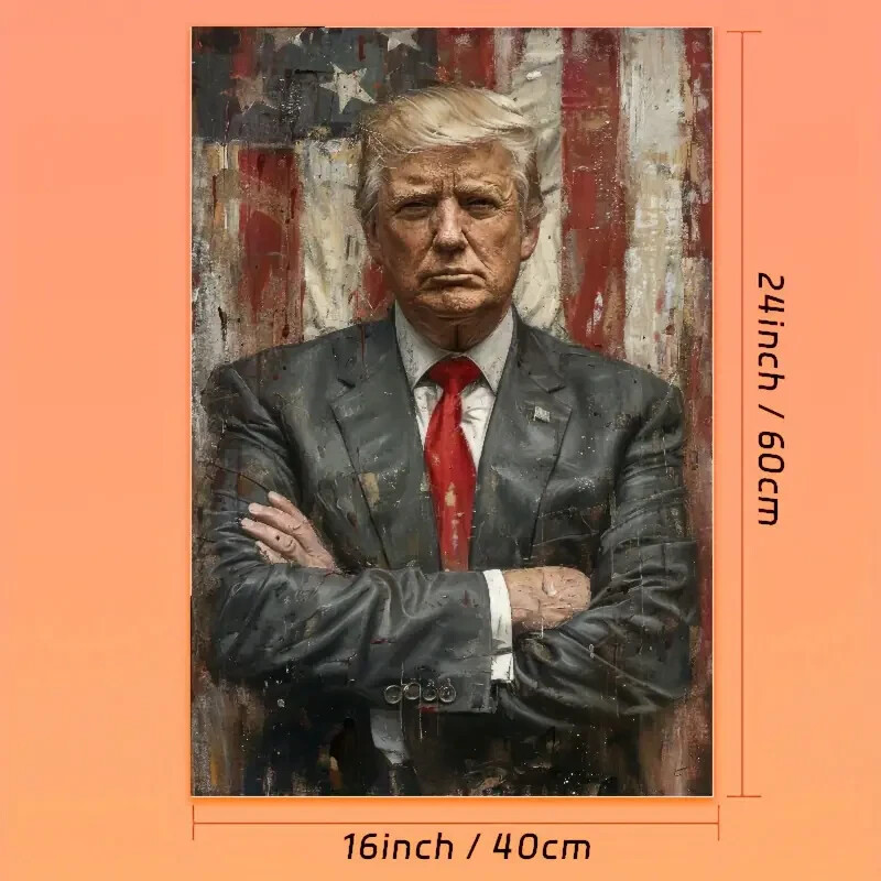 Donald Trump 2024 Presidential Campaign Canvas Art - High-Quality Wall Decor