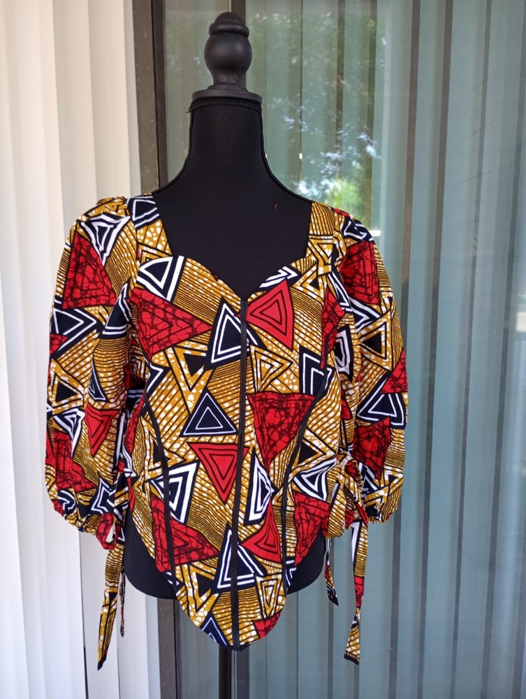 African Ankara Top Size 12