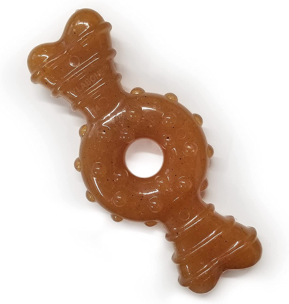Ring Bone Chew Toy for Puppies, Puppy Teething Toys, Chicken Flavor, X-Small - u