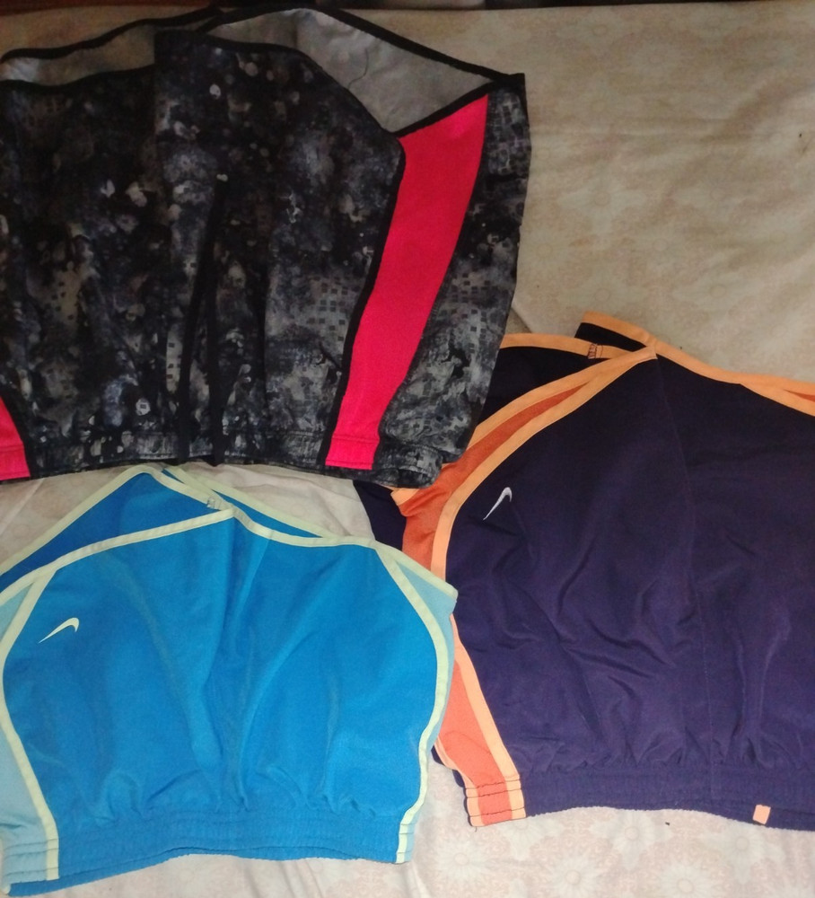 Nike Dri-FIT Women's Athletic Shorts Lot Moisture Wicking Blue Purple Black