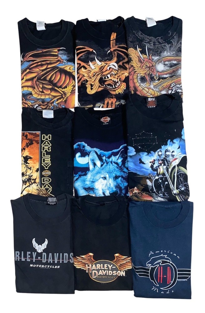 Lot Of 9 Harley Davidson Shirts Bundle Vintage 2000s L, XL and 2XL