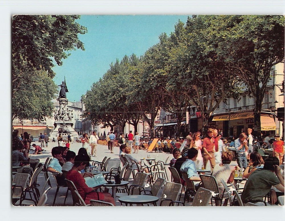 Postcard La Place de l Horloge Avignon France