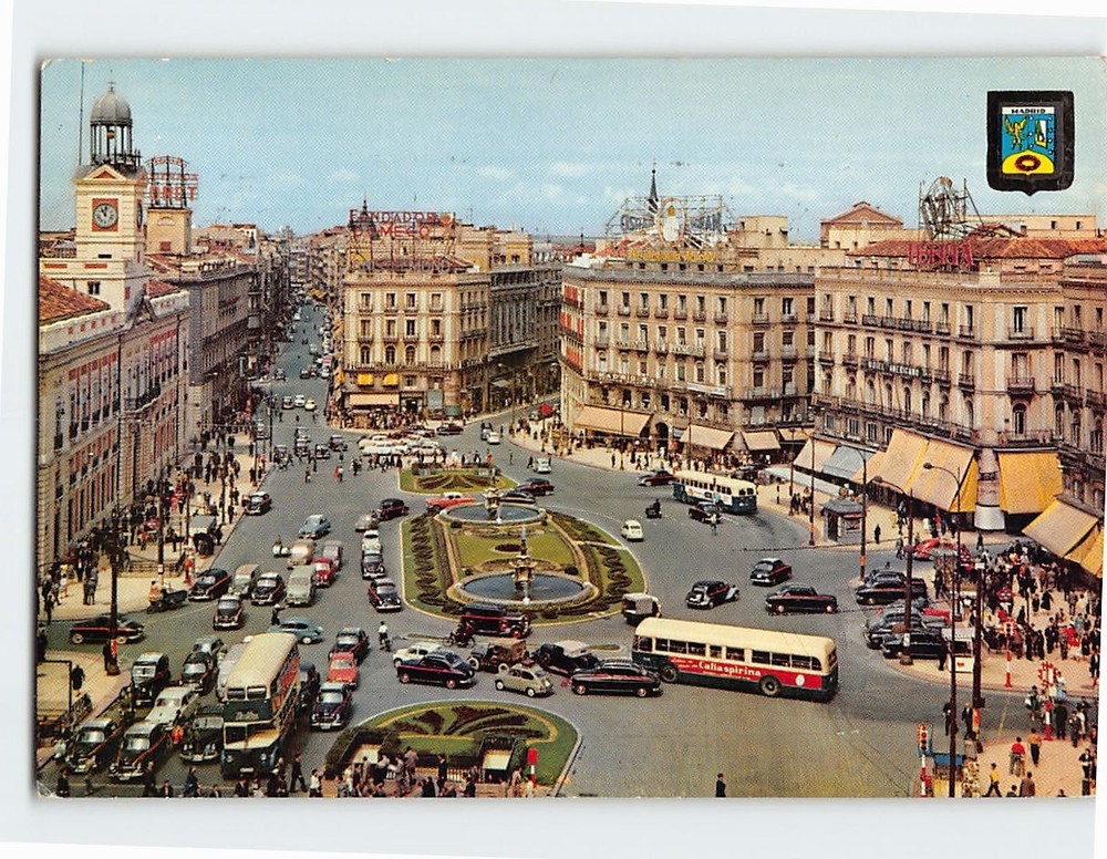 Postcard Puerta del Sol Madrid Spain