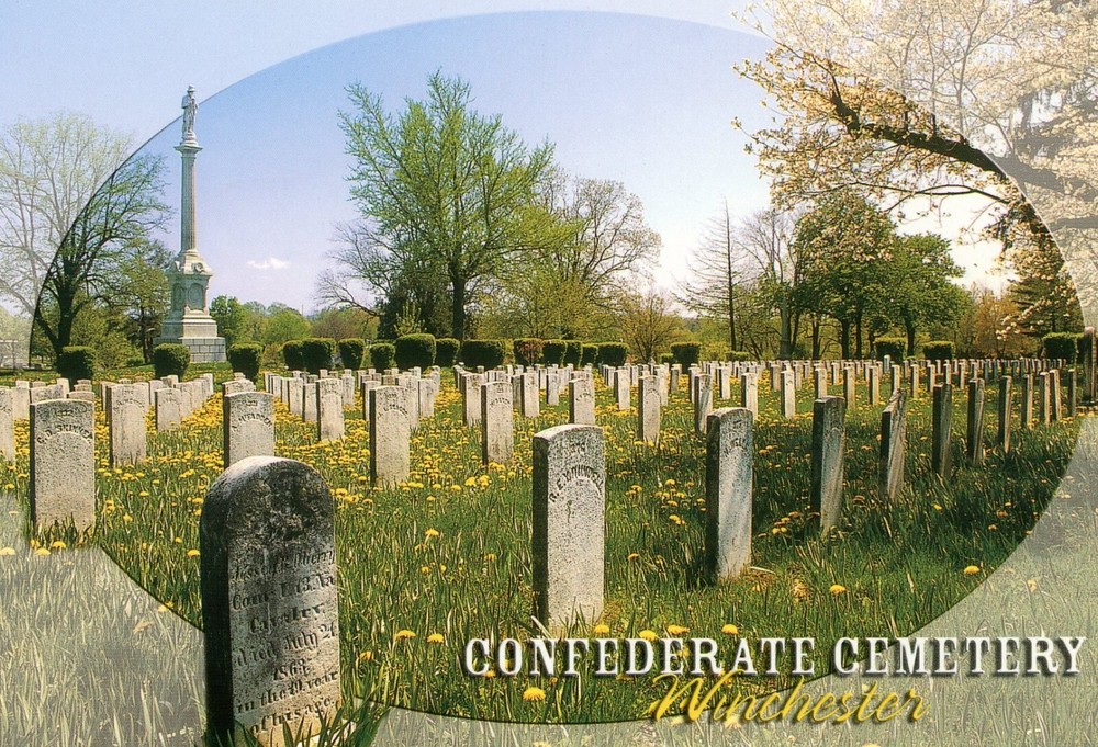 Stonewall Confederate Cemetery, Winchester, Virginia, UNP, EXC --POSTCARD