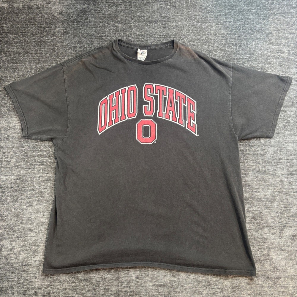 Ohio State Buckeyes T-Shirt Mens 2XL Black Short Sleeve Graphic Tee Delta Pro
