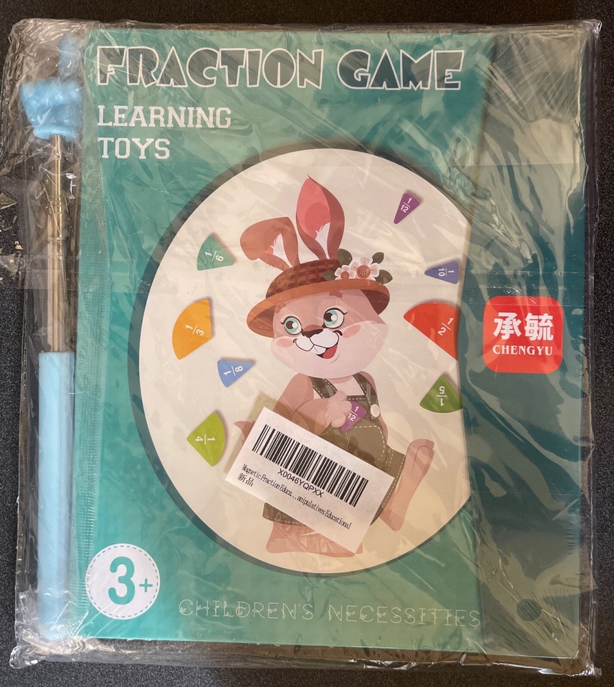 Fraction Learning Game Toy – Math Score Book for Kids Ages 3+